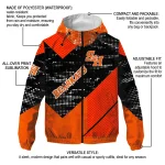 customized sam houston bearkats arrow matrix orange black windbreaker jacket best selling