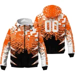 customized sam houston bearkats brick motion orange black windbreaker jacket best selling