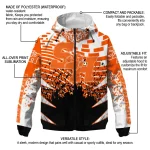 customized sam houston bearkats brick motion orange black windbreaker jacket best selling