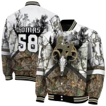 customized sam houston bearkats deer skull camouflage white varsity jacket best selling