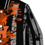 customized sam houston bearkats star stripes orange black varsity jacket best selling