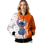 customized sam houston bearkats stitch laughing orange bomber jacket best selling