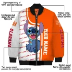 customized sam houston bearkats stitch laughing orange bomber jacket best selling