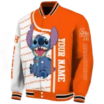 customized sam houston bearkats stitch laughing orange varsity jacket best selling