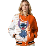 customized sam houston bearkats stitch laughing orange varsity jacket best selling