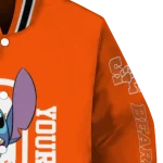 customized sam houston bearkats stitch laughing orange varsity jacket best selling