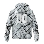 customized san antonio spurs brushstroke pattern silver windbreaker jacket best selling