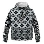 customized san antonio spurs geometric blossom silver windbreaker jacket best selling