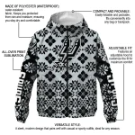 customized san antonio spurs geometric blossom silver windbreaker jacket best selling