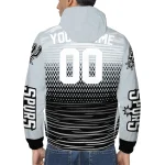 customized san antonio spurs pattern layers silver windbreaker jacket best selling