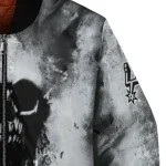 customized san antonio spurs skull cluster silver bomber jacket best selling