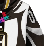 customized san diego padres stars and stripes slashes brown varsity jacket best selling