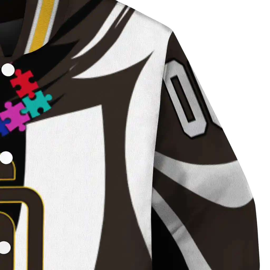 customized san diego padres stars and stripes slashes brown varsity jacket premium grade customized san diego padres stars and stripes slashes brown varsity jacket premium grade