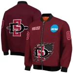 customized san diego state aztecs claw mark red bomber jacket best selling