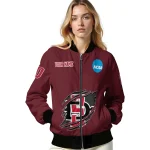 customized san diego state aztecs claw mark red bomber jacket best selling