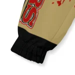 customized san francisco 49ers brick motion red black windbreaker jacket best selling