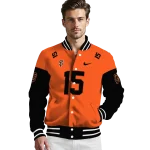 customized san francisco giants team patch orange varsity jacket best selling