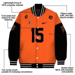 customized san francisco giants team patch orange varsity jacket best selling