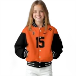 customized san francisco giants team patch orange varsity jacket best selling