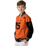 customized san francisco giants team patch orange varsity jacket best selling