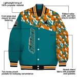 customized san jose sharks flag scratch effect teal varsity jacket best selling