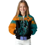 customized san jose sharks reaper hands teal black bomber jacket best selling