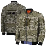 customized san jose state spartans camouflage abstract camouflage bomber jacket best selling