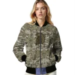 customized san jose state spartans camouflage abstract camouflage bomber jacket best selling