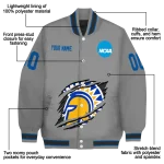 customized san jose state spartans feral slash grey varsity jacket best selling