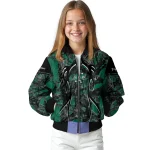customized saskatchewan roughriders antlers motif green black bomber jacket best selling