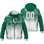 customized saskatchewan roughriders pattern layers green windbreaker jacket best selling