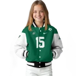 customized saskatchewan roughriders team patch green varsity jacket best selling