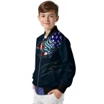 customized seattle kraken usa flag rips blue bomber jacket best selling