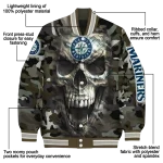 customized seattle mariners camouflage skull camouflage varsity jacket best selling