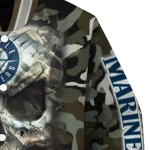 customized seattle mariners camouflage skull camouflage varsity jacket best selling