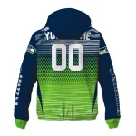 customized seattle seahawks pattern layers blue windbreaker jacket best selling