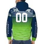 customized seattle seahawks pattern layers blue windbreaker jacket best selling