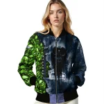 customized seattle seahawks skull cluster blue bomber jacket best selling