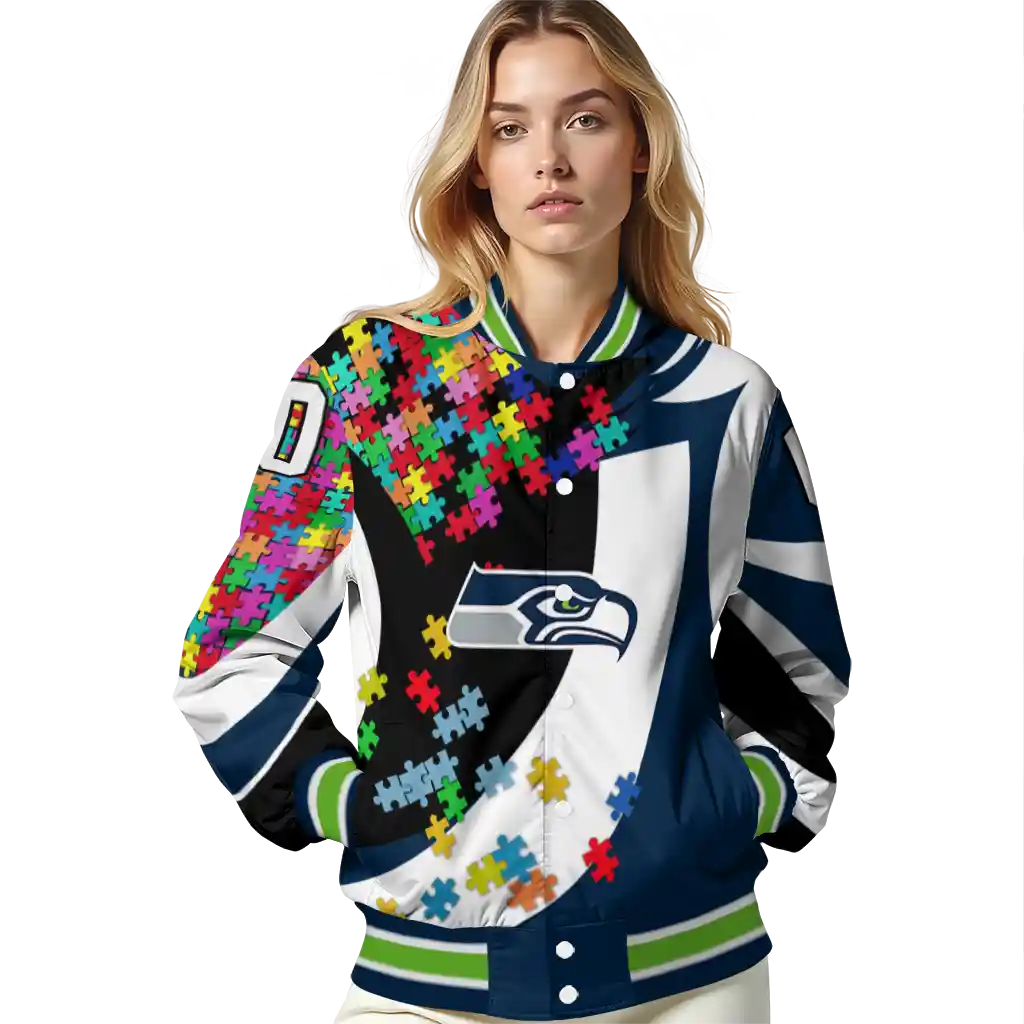 customized seattle seahawks stars and stripes slashes blue varsity jacket latest model customized seattle seahawks stars and stripes slashes blue varsity jacket latest model