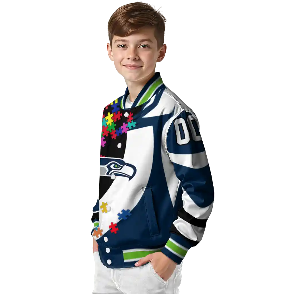 customized seattle seahawks stars and stripes slashes blue varsity jacket trendy customized seattle seahawks stars and stripes slashes blue varsity jacket trendy