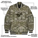 customized smu mustangs camouflage abstract camouflage varsity jacket best selling