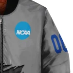 customized smu mustangs feral slash grey bomber jacket best selling