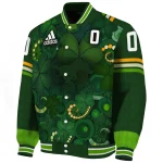 customized smu mustangs shamrock vortex green varsity jacket best selling