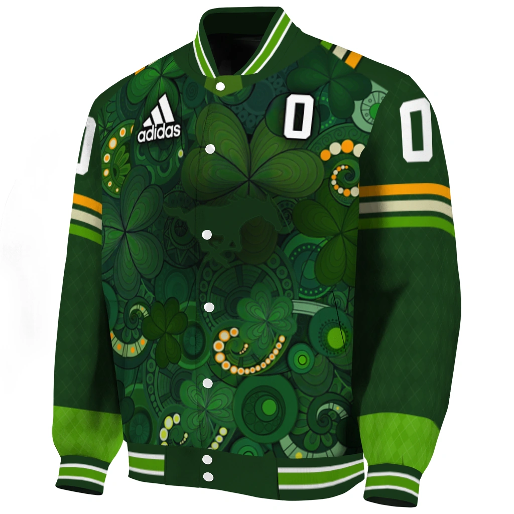 customized smu mustangs shamrock vortex green varsity jacket best selling customized smu mustangs shamrock vortex green varsity jacket best selling