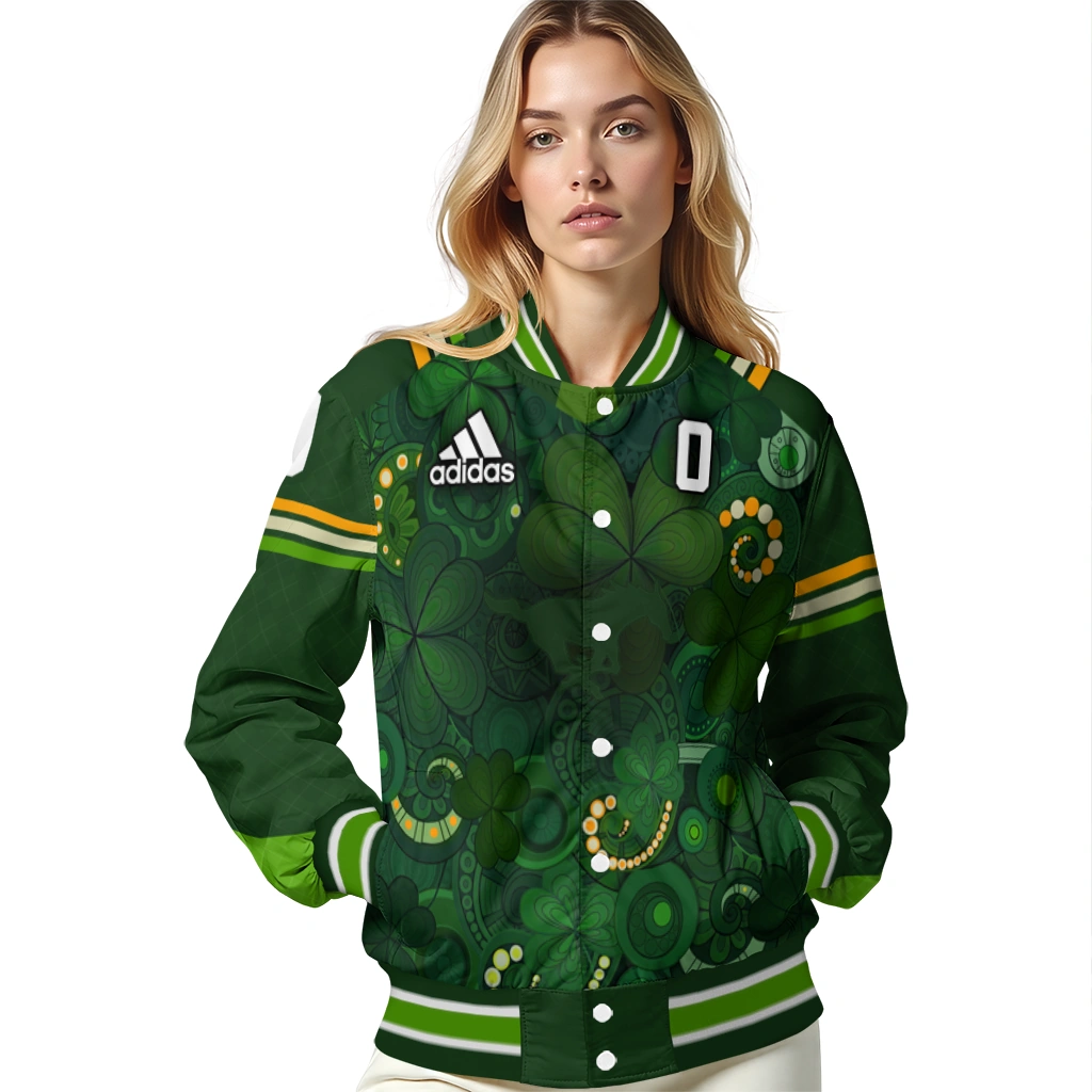 customized smu mustangs shamrock vortex green varsity jacket latest model customized smu mustangs shamrock vortex green varsity jacket latest model