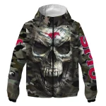 customized smu mustangs skull camo camouflage windbreaker jacket best selling