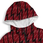 customized south carolina gamecocks lightning strike grid garnet windbreaker jacket best selling