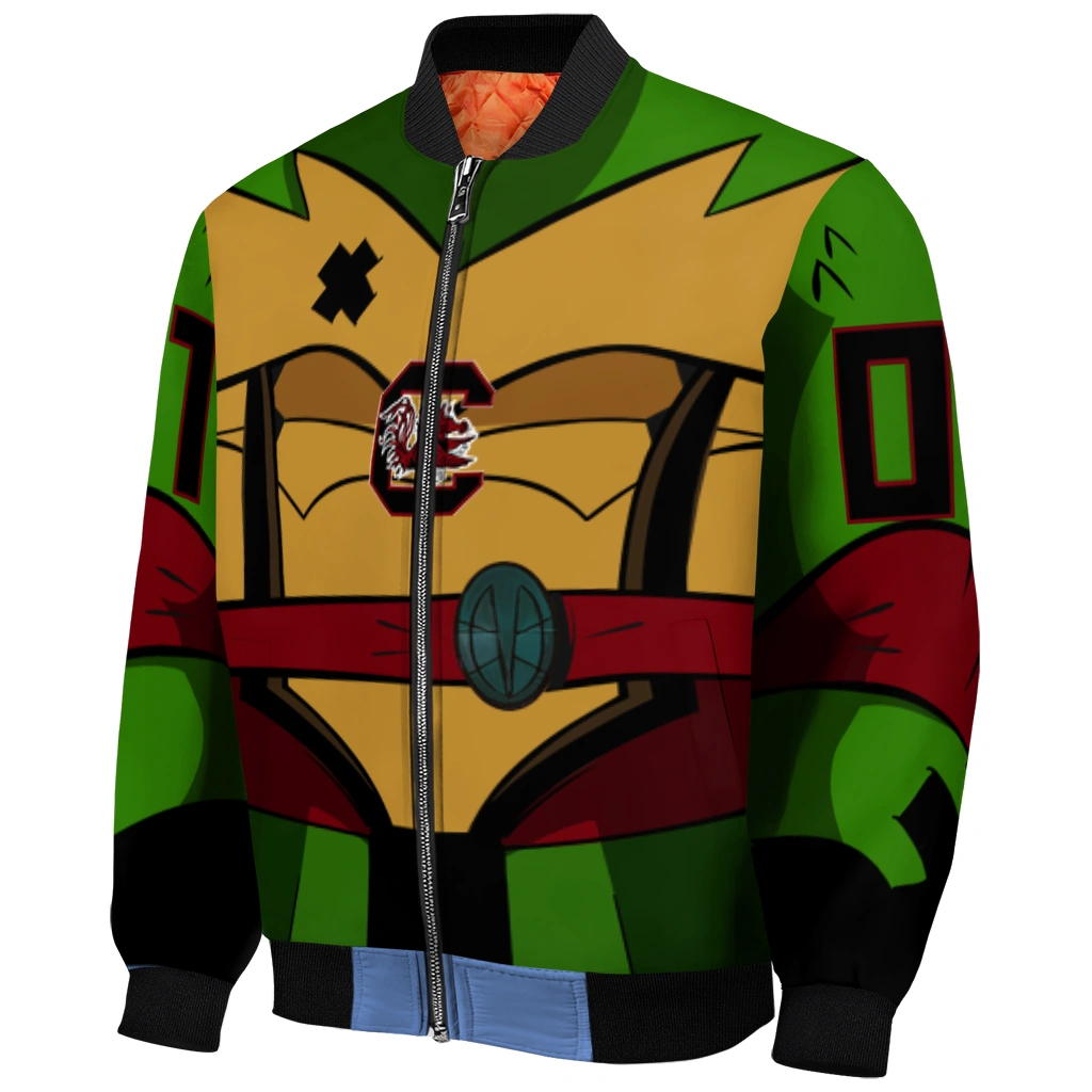 customized south carolina gamecocks turtle armor bomber jacket fashion forward customized south carolina gamecocks turtle armor bomber jacket fashion forward
