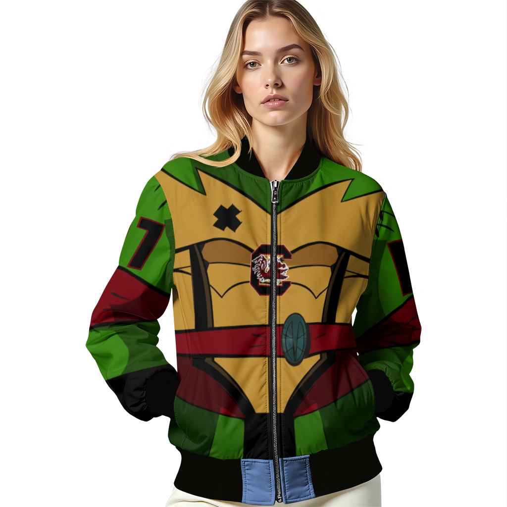 customized south carolina gamecocks turtle armor bomber jacket latest model customized south carolina gamecocks turtle armor bomber jacket latest model
