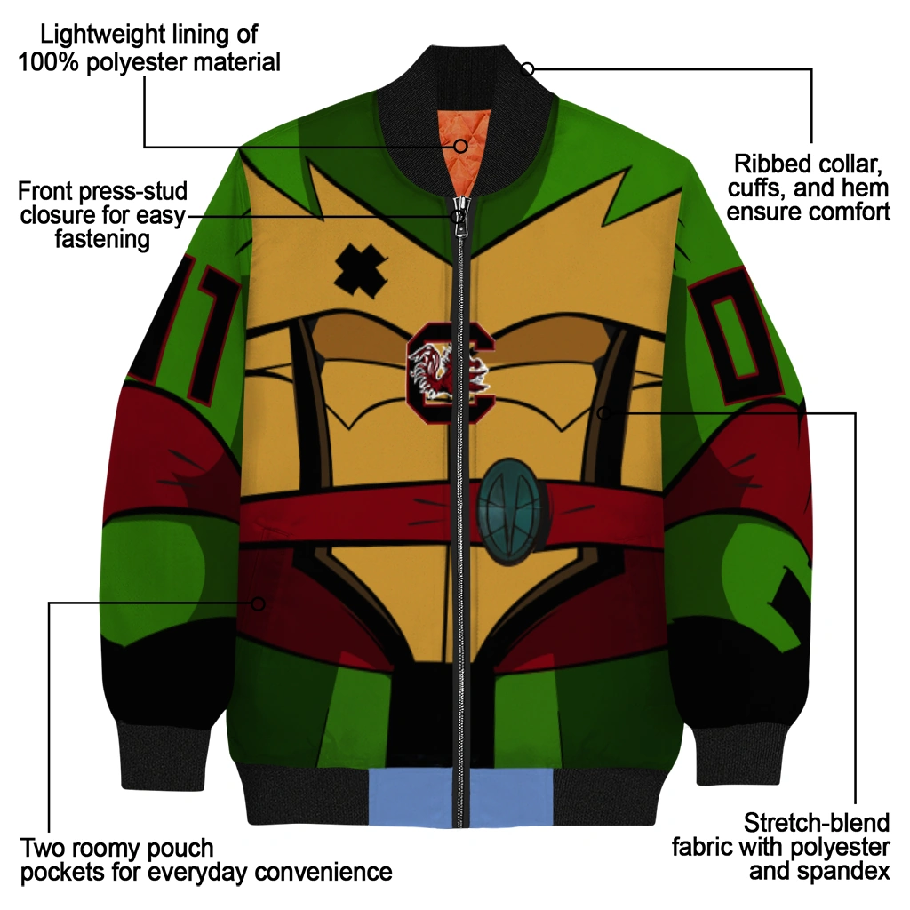 customized south carolina gamecocks turtle armor bomber jacket new arrival customized south carolina gamecocks turtle armor bomber jacket new arrival